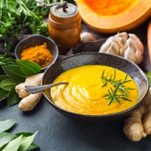 Carrot Ginger Soup- 3 servings (vegetarian, gluten-free)