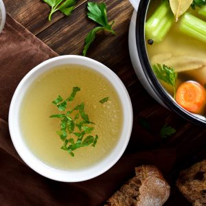 Turmeric Lemon Ginger Chicken Bone Broth- 2 servings (gluten-free)