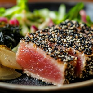 PROTEIN BOOST — Sushi Grade Seared Ahi Tuna- (GF – 1 serving)